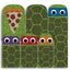 Turtles ✦ Nail Wraps ✦ 14-tip Set