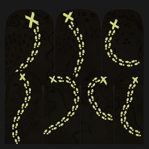 Treasure Maps-Nail Wraps-Espionage Cosmetics