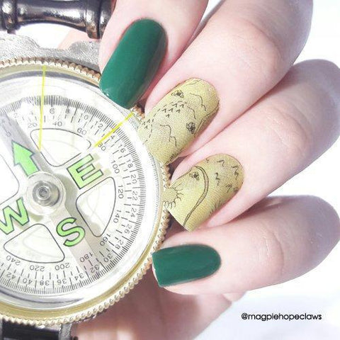 Treasure Maps-Nail Wraps-Espionage Cosmetics