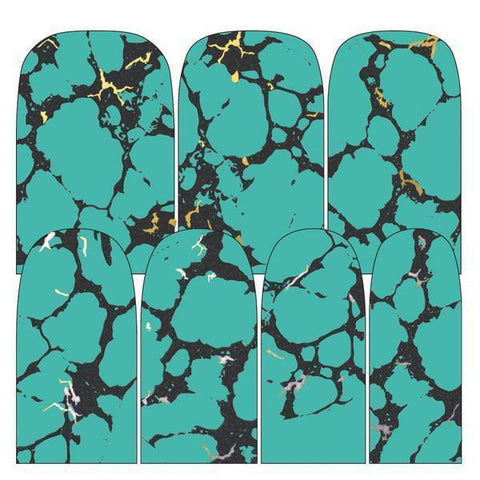 Turquoise-Nail Wraps-Espionage Cosmetics