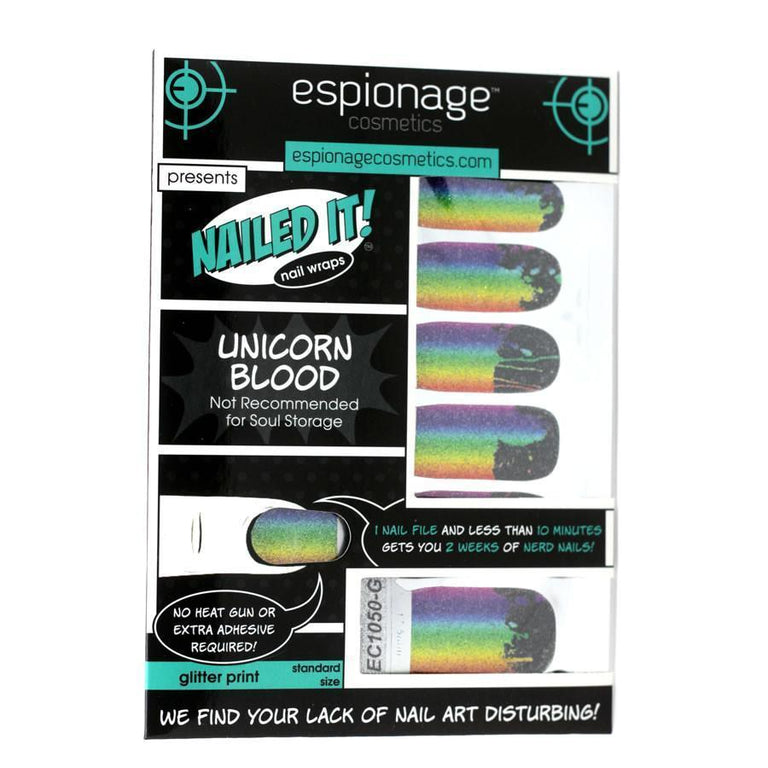 Unicorn Blood-Nail Wraps-Espionage Cosmetics